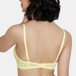 Yellow Floral Bra Lightly Padded