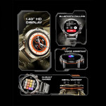 Marshal 1.43 HD Display Rugged Smartwatch with Military Grade Quality